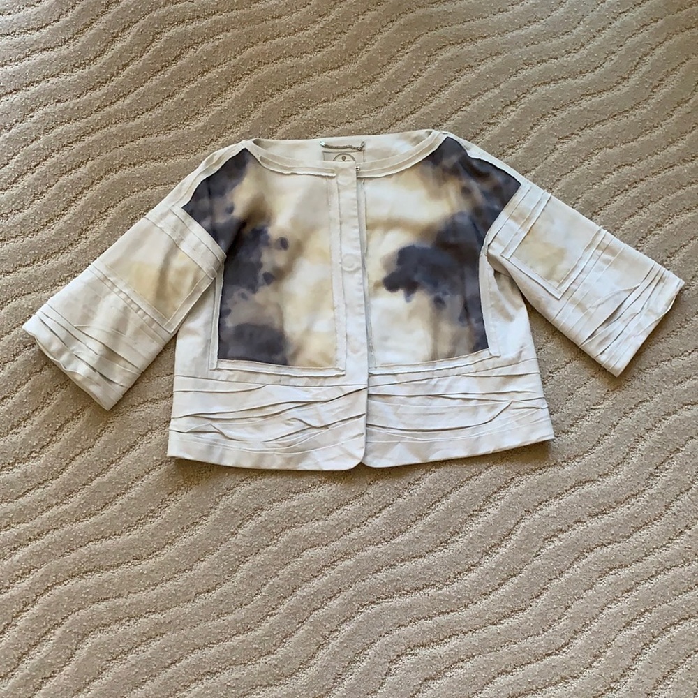 Rachel Roy Cropped Silk Jacket